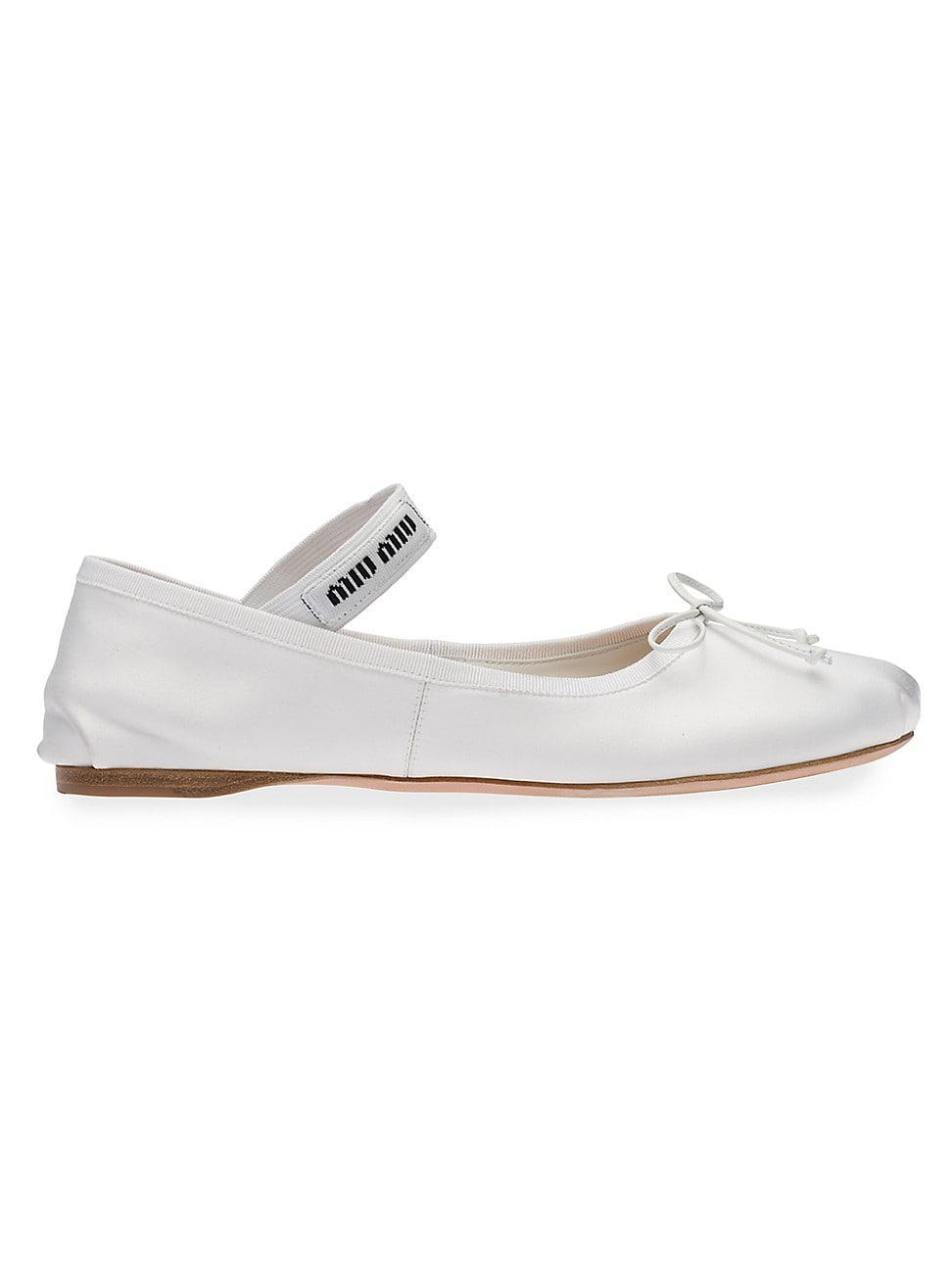 Satin Ballet Flats Product Image