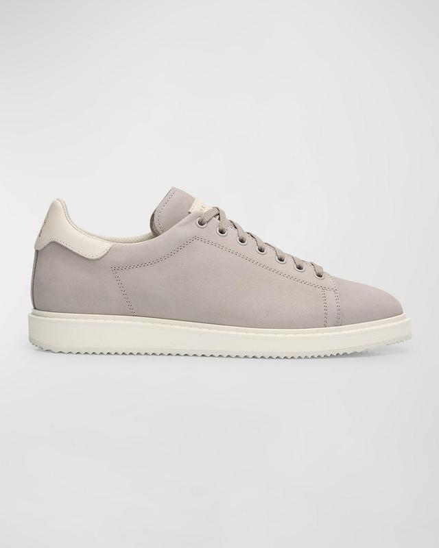 Men's Low-Top Leather Sneakers  Product Image