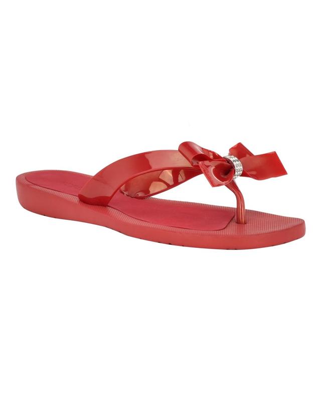 Guess Womens Tutu Bow Flip Flops Womens Shoes Product Image