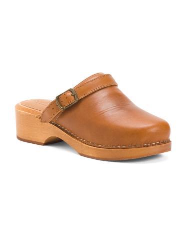 Leather 70S Classic Clogs For Women Product Image