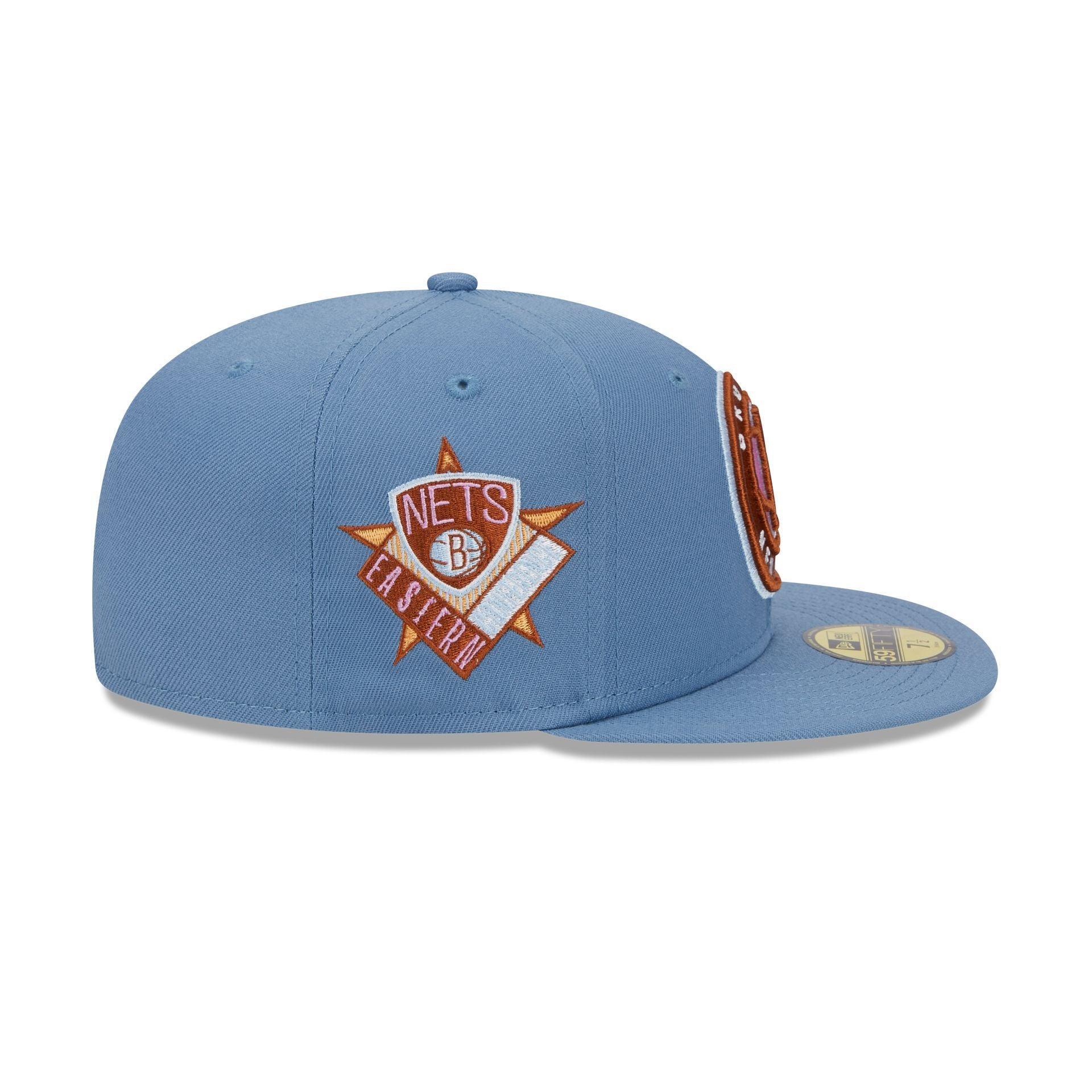 Brooklyn Nets Color Pack Faded Blue 59FIFTY Fitted Hat Male Product Image