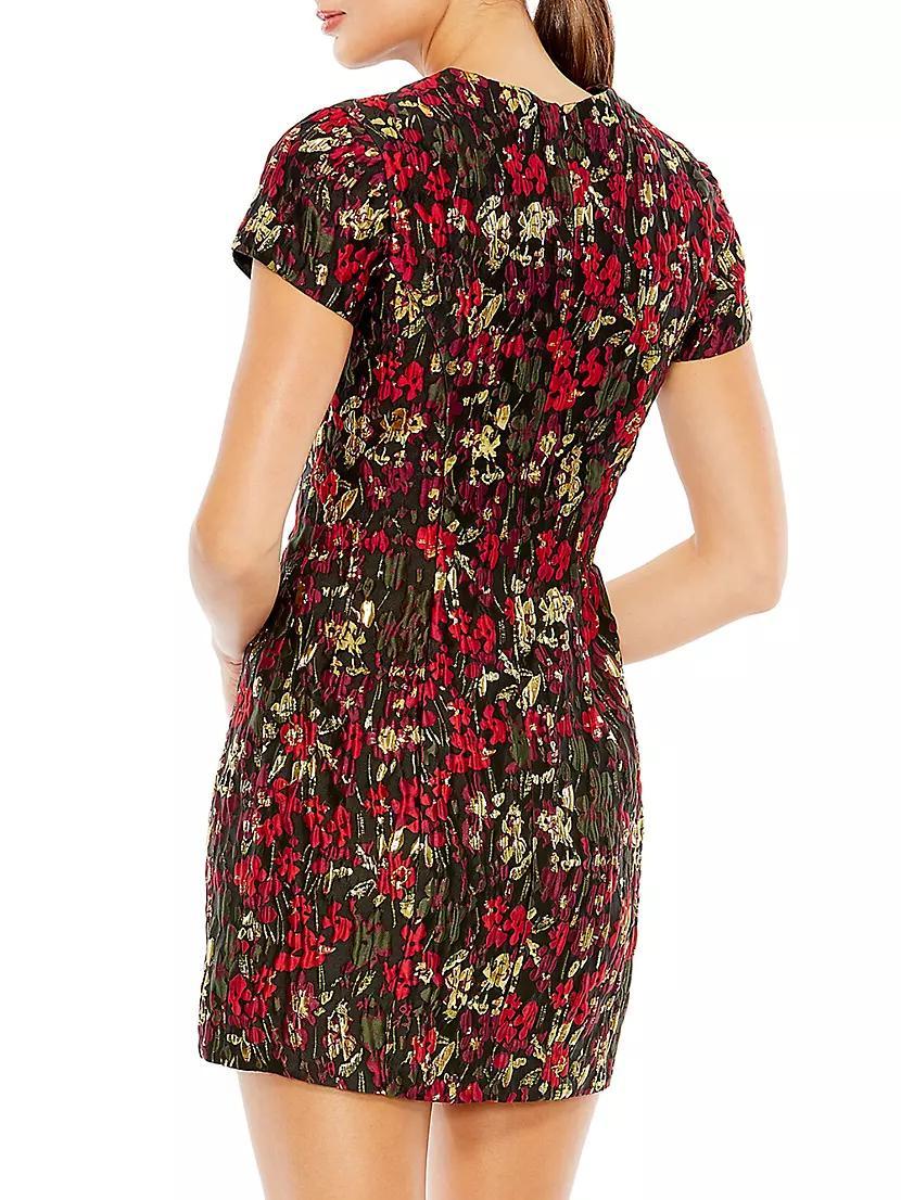 Floral Brocade Minidress Product Image