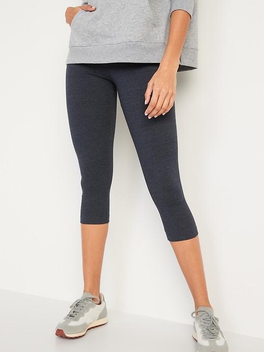 High-Waisted Crop Leggings Product Image