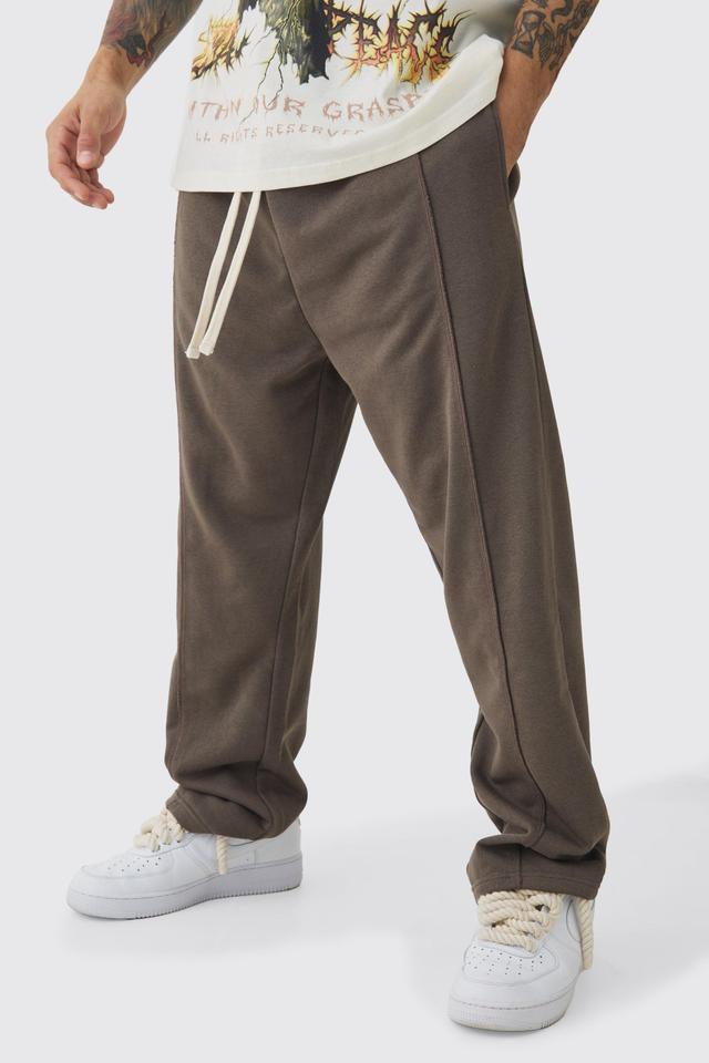 Loose Fit Drop Crotch Loopback Sweatpants | boohooMAN USA Product Image