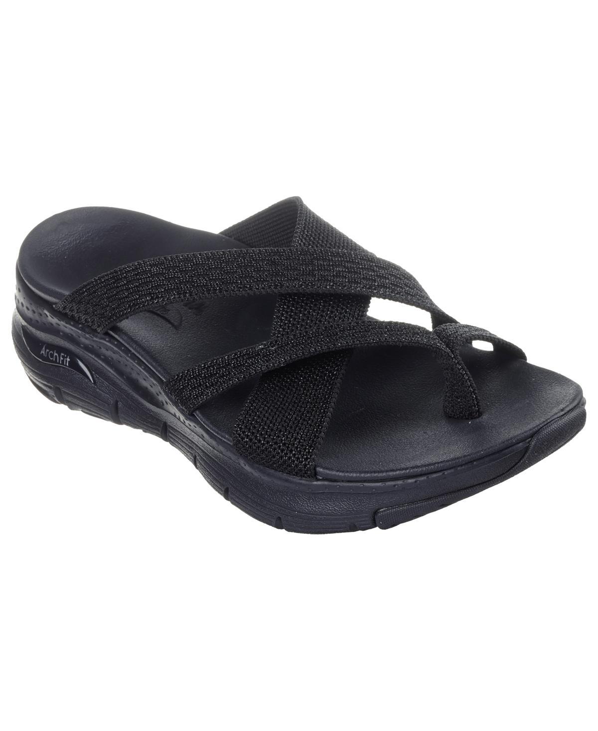 SKECHERS Arch Fit - New Beginning Black) Women's Shoes Product Image