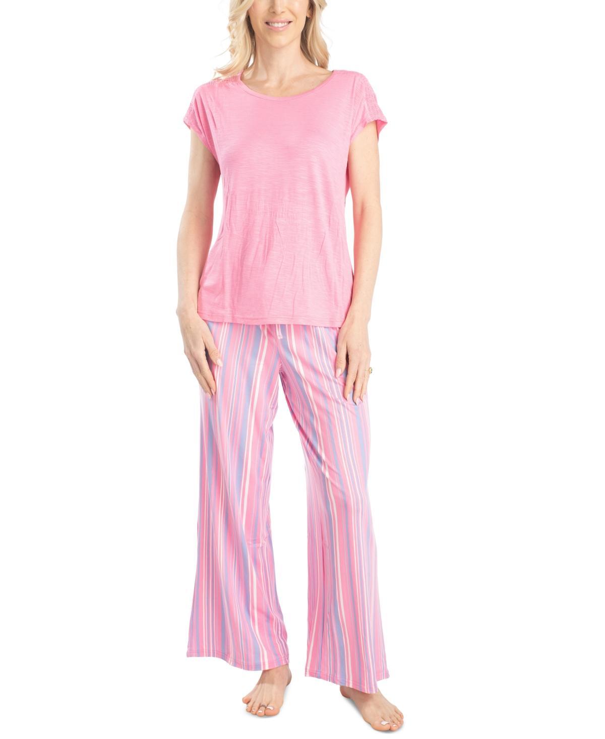 Muk Luks Womens 2-Pc. Sunny Style Pajamas Set Product Image