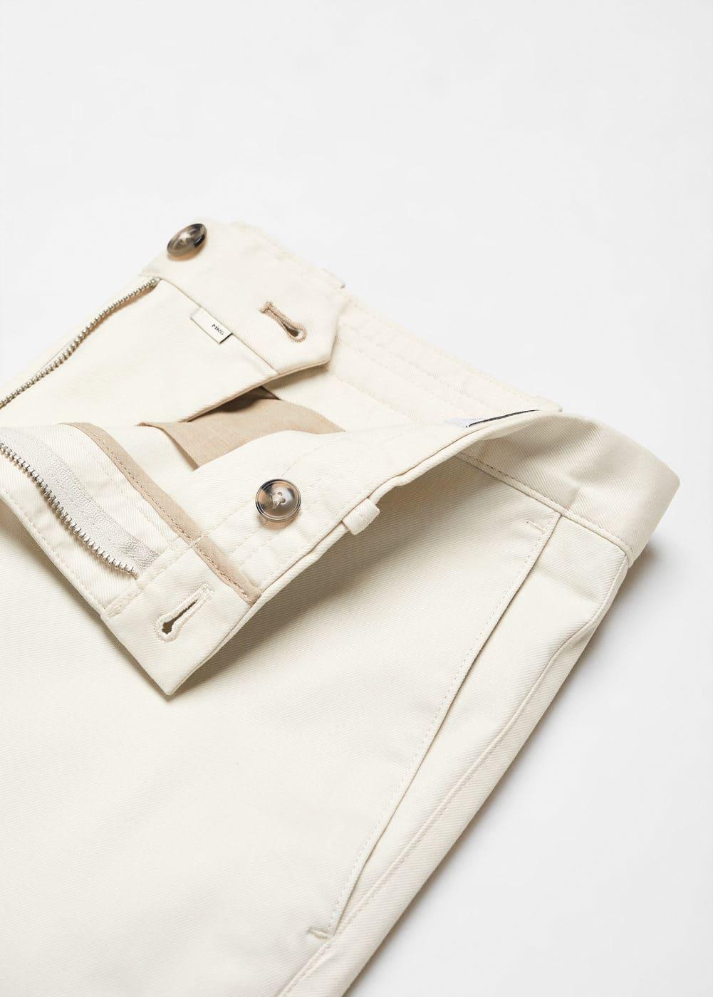 MANGO MAN - Slim fit serge chino trousers light/pastel greyMen Product Image