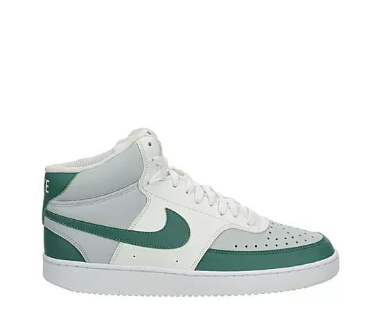 Nike Mens Court Vision Mid Next Nature Casual Sneakers from Finish Line - White Product Image