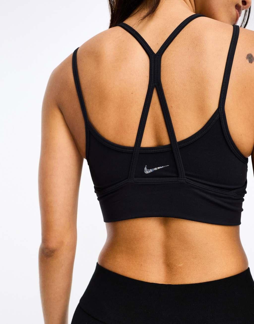 Nike Training Dri-FIT Indy sports bra in black Product Image