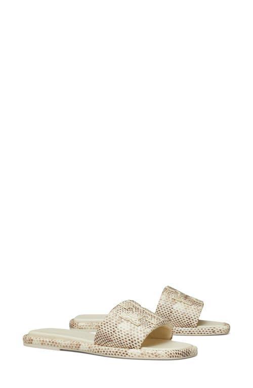 Tory Burch Double T Sport Slides (Smoke Roccia) Women's Sandals Product Image