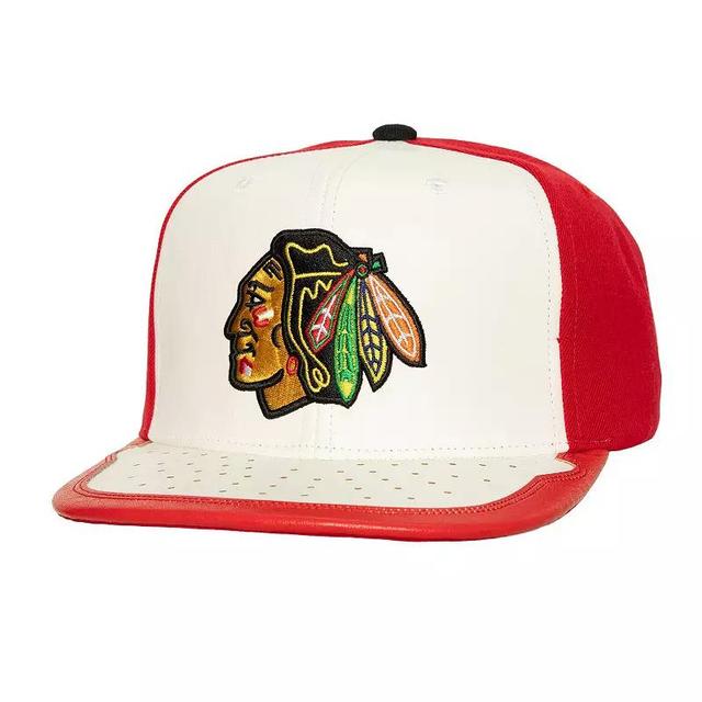 Mens Mitchell & Ness /Red Chicago Blackhawks Day One Snapback Hat Product Image