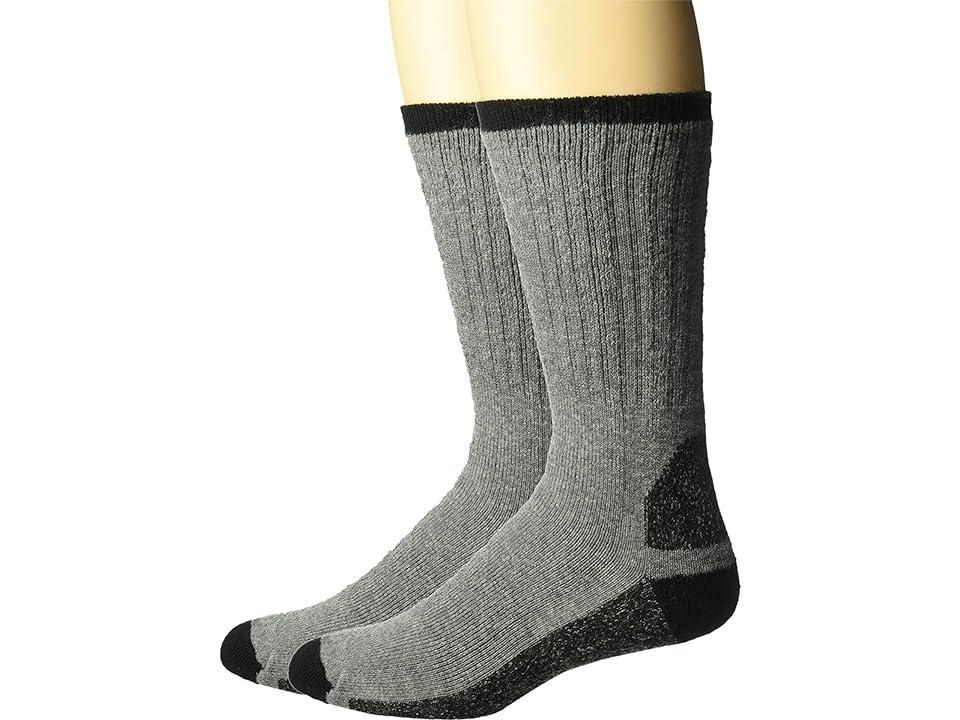 Wigwam At Work Double Duty 2-Pack (Grey) Men's Crew Cut Socks Shoes Product Image