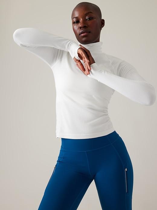 Flurry Seamless Turtleneck Top Product Image