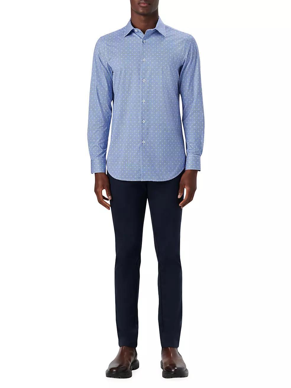 James Tech Cotton Button-Up Shirt Product Image