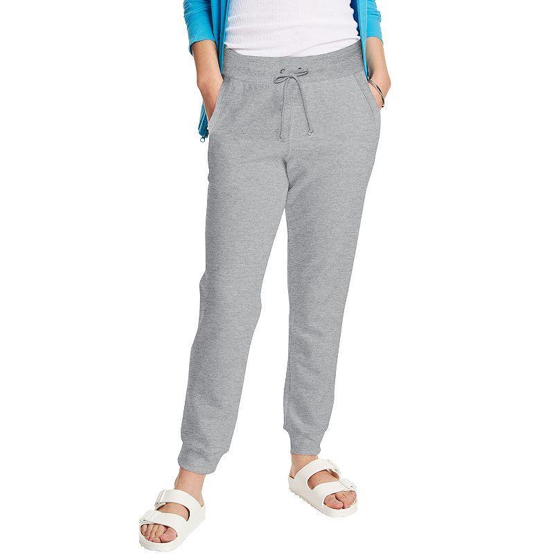 Womens Hanes French-Terry Joggers Blue Product Image