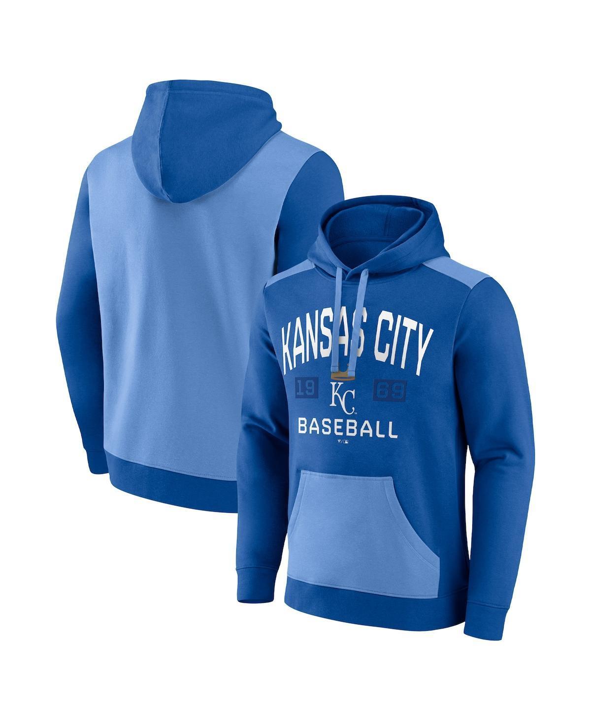 Mens Fanatics Branded Royal/Light Kansas City Royals Chip In Pullover Hoodie Product Image