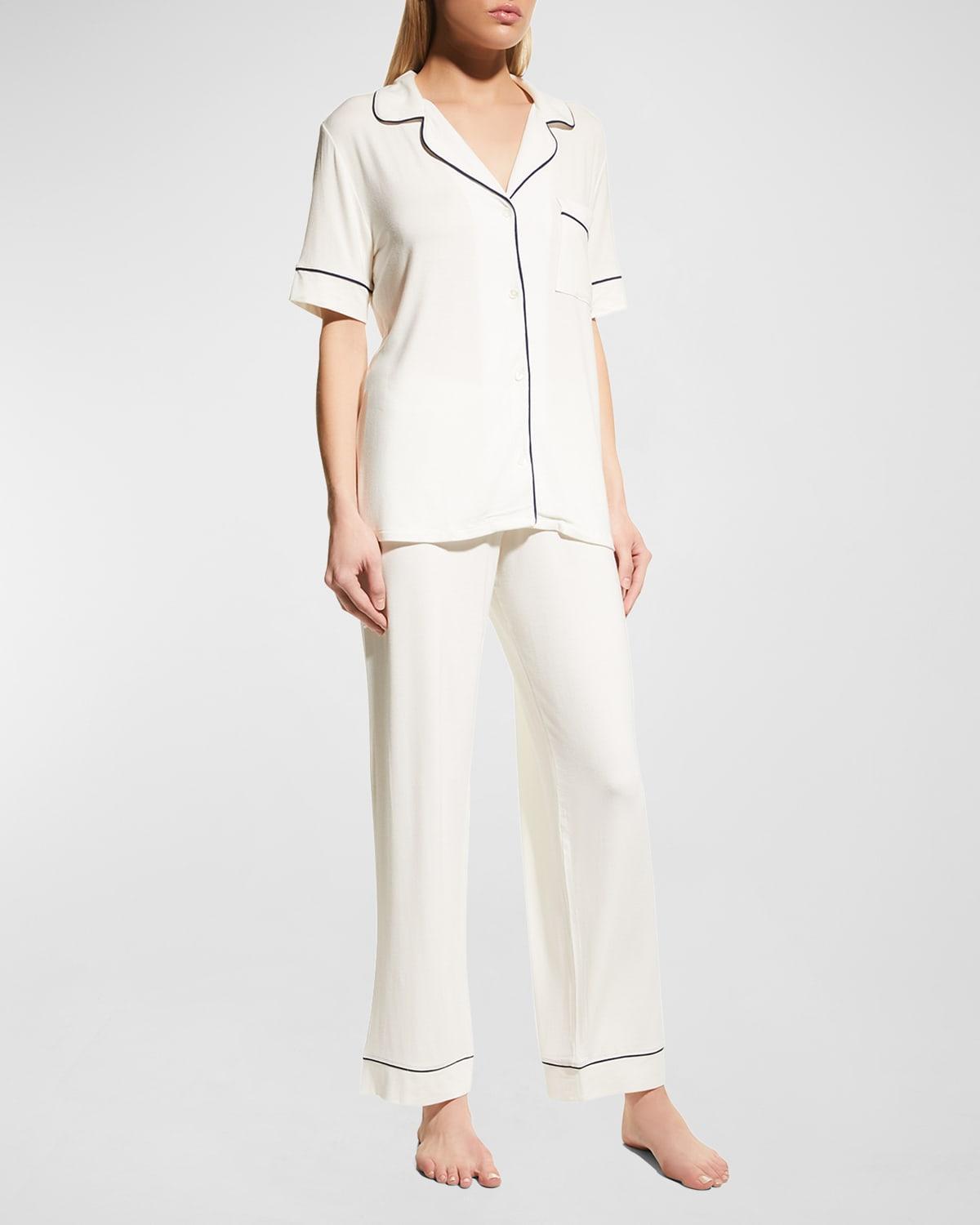 Womens Gisele Short-Sleeve Top & Pants Pajama Set Product Image