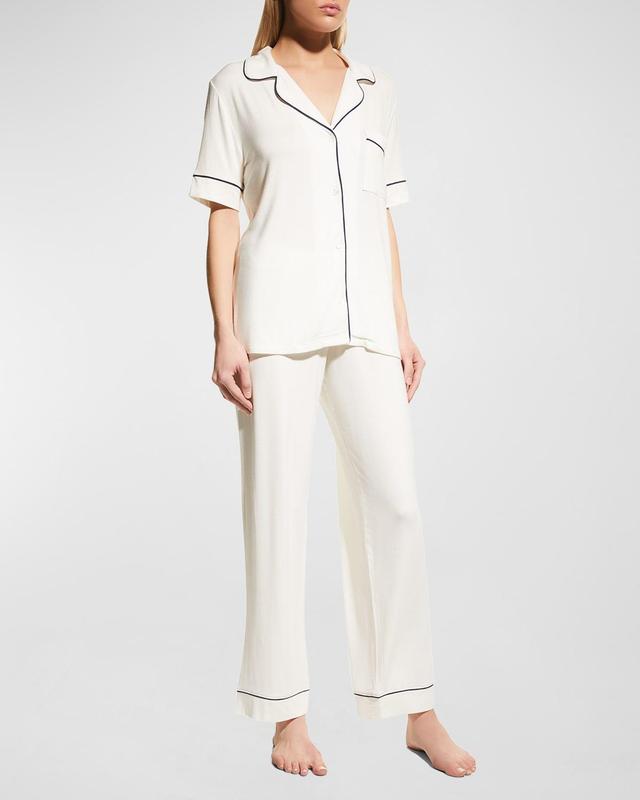 Womens Gisele Short-Sleeve Top & Pants Pajama Set Product Image