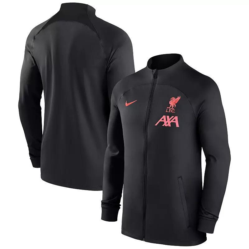 Mens Nike Black Liverpool Performance Strike Track Full-Zip Jacket Product Image