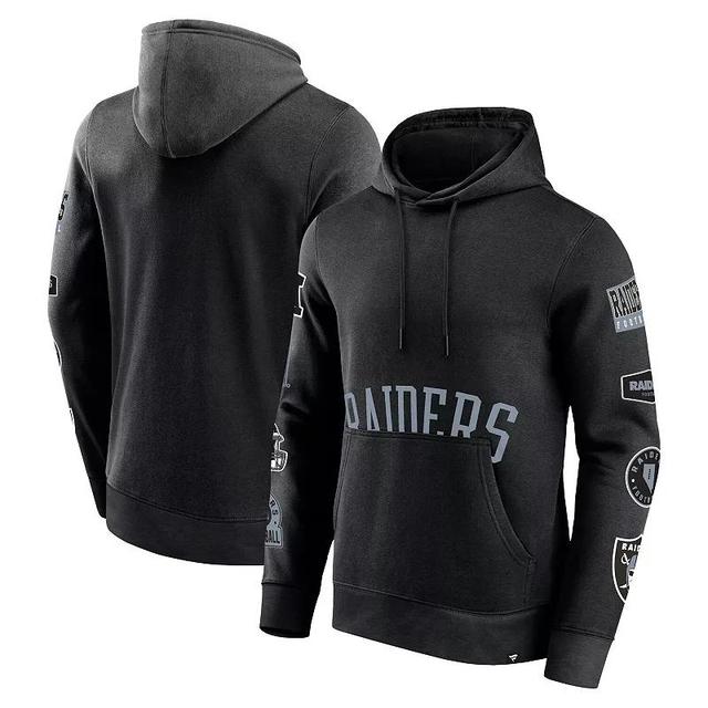 Mens Fanatics Branded Black Las Vegas Raiders Wild Winner Pullover Hoodie Product Image