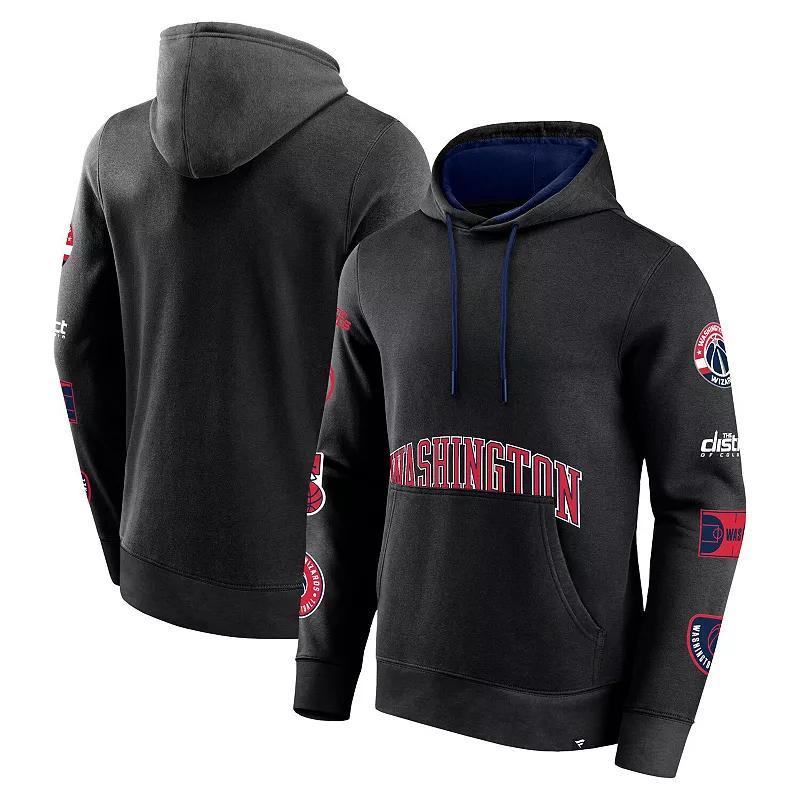 Mens Fanatics Branded Black Washington Wizards Home Court Pullover Hoodie Product Image