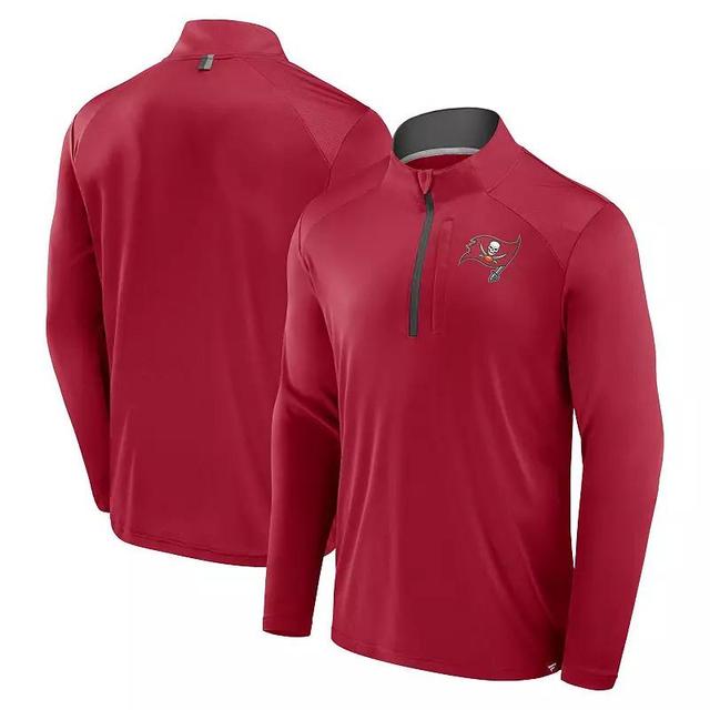 Mens Fanatics Tampa Bay Buccaneers Defender Long Sleeve Quarter-Zip Jacket Product Image