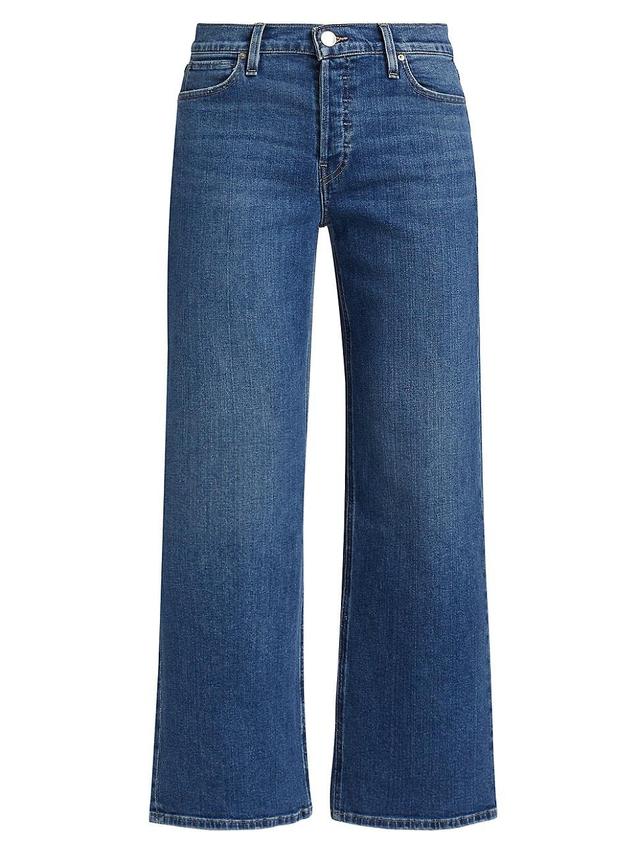 Womens Rosie High-Waist Wide-Leg Ankle Jeans Product Image