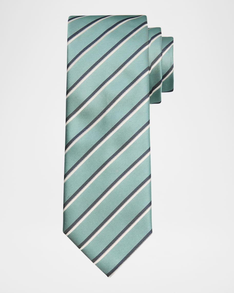 Mens Diagonal Striped Tie Product Image