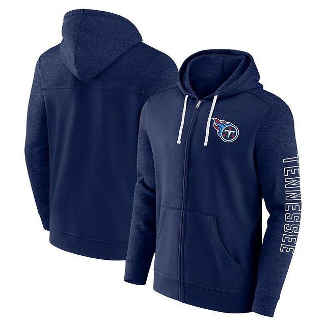 Mens Fanatics Branded Tennessee Titans Offensive Lineup Hoodie Full-Zip Hoodie Blue Product Image