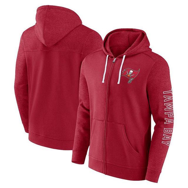 Mens Fanatics Branded Tampa Bay Buccaneers Offensive Lineup Hoodie Full-Zip Hoodie Product Image