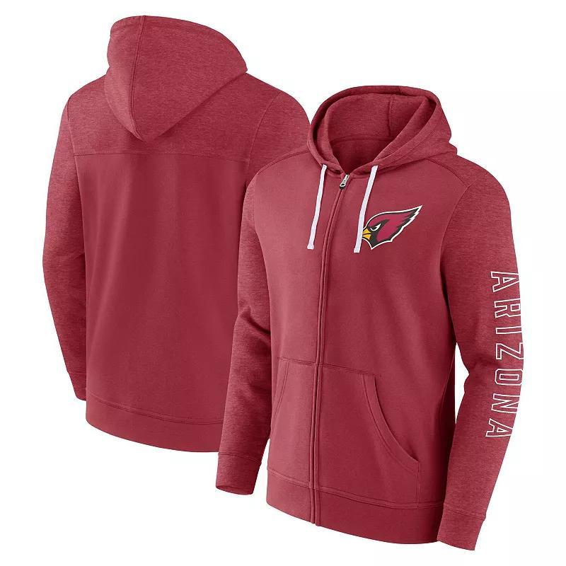 Mens Fanatics Branded Cardinal Arizona Cardinals Offensive Lineup Hoodie Full-Zip Jacket Product Image