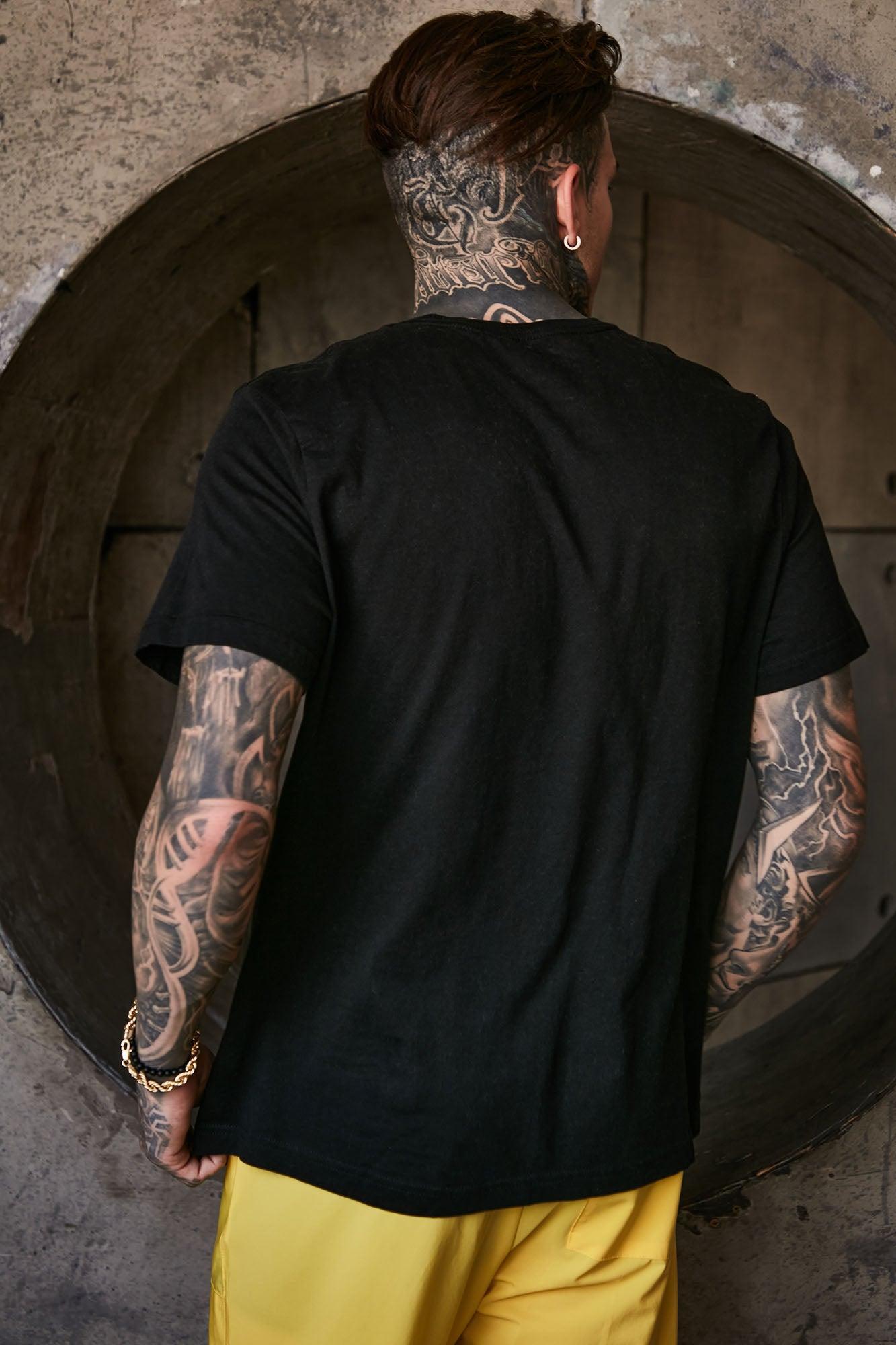 Essential Short Sleeve Crew Tee - Black Product Image