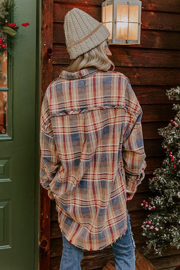 Meet Me By The Bonfire Oversized Flannel Product Image