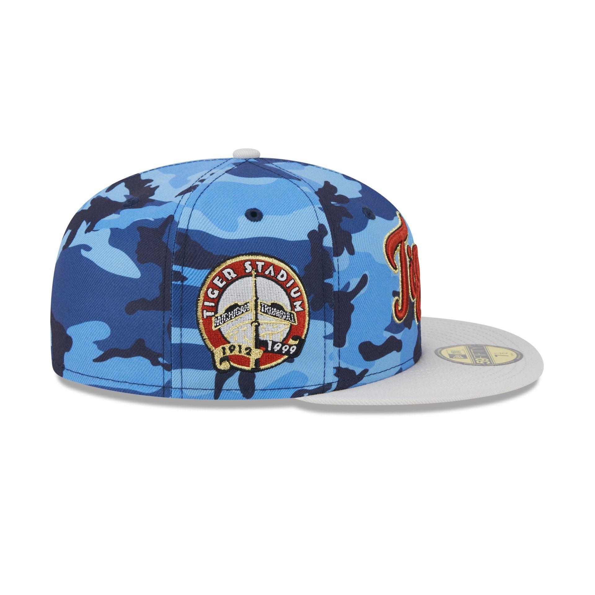 Detroit Tigers Blue Camo 59FIFTY Fitted Hat Male Product Image