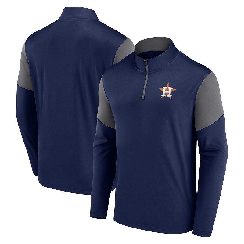 Mens Fanatics Branded Houston Astros Logo Quarter-Zip Top Blue Product Image