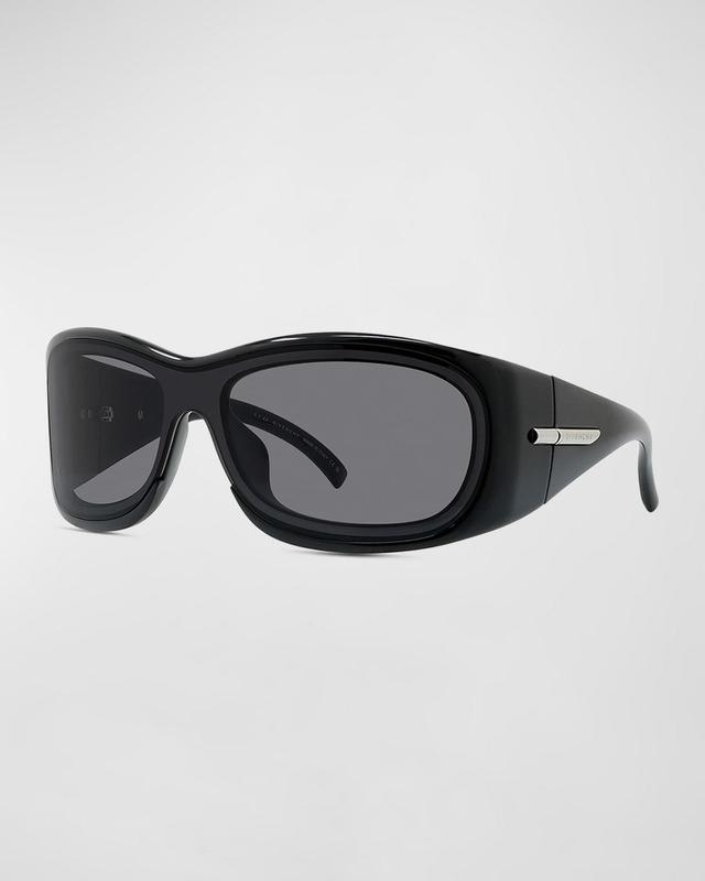 Mens Sporty Oval Sunglasses Product Image