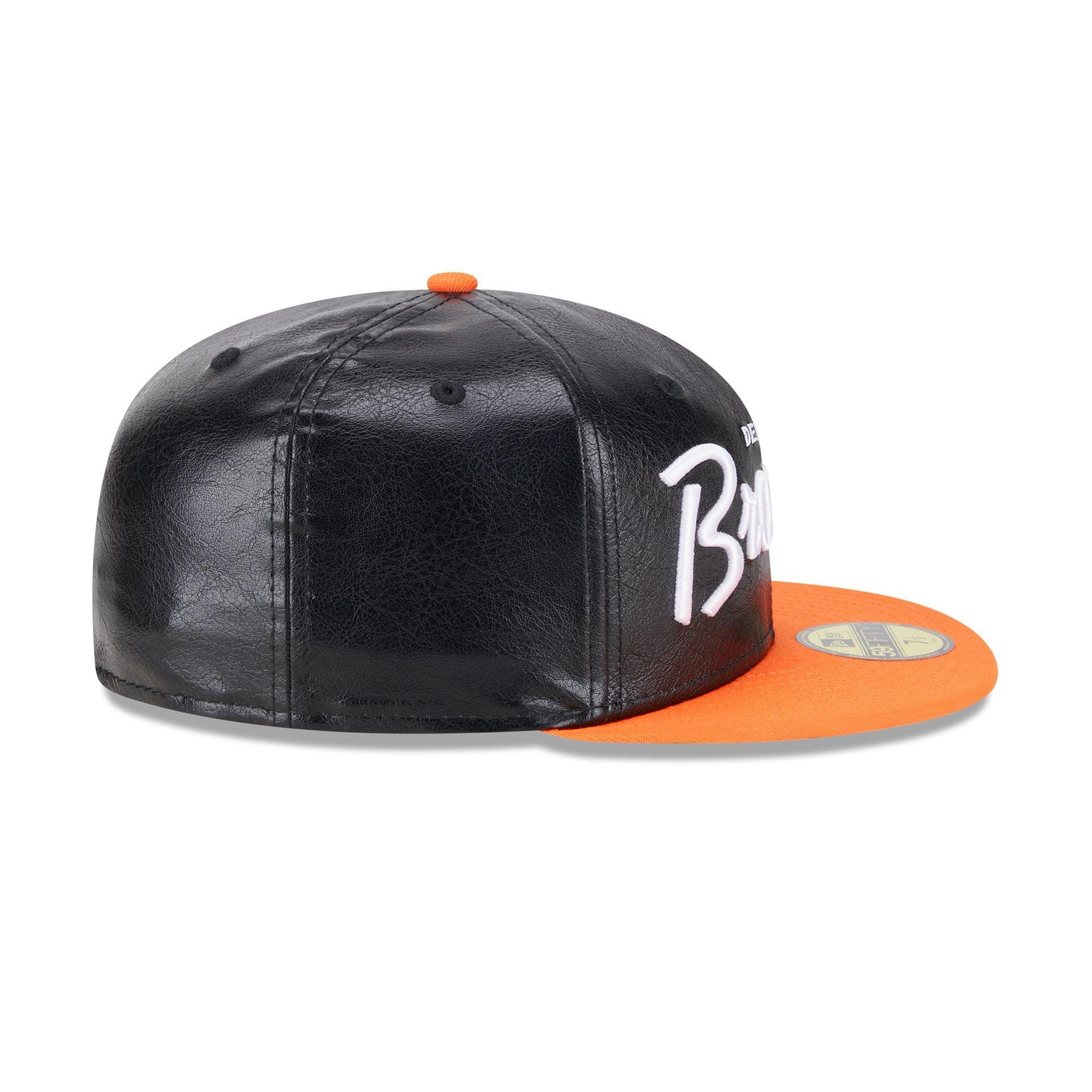 Denver Broncos Faux Leather Crown 59FIFTY Fitted Hat Male Product Image