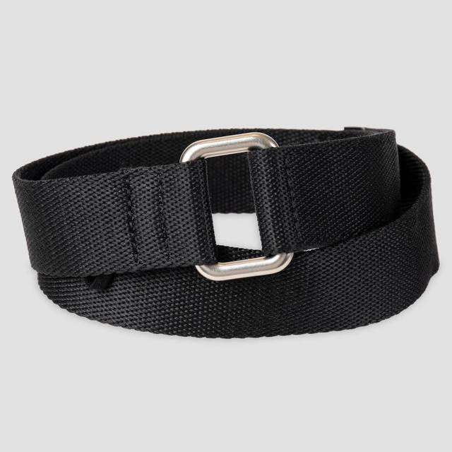 Mens Adaptive D-Ring Belt with Hook and Loop Adjustment - Goodfellow & Co Black L/XL Product Image