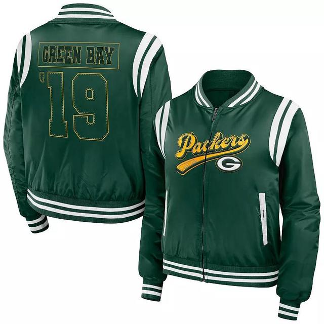 Womens WEAR by Erin Andrews Bay Packers Bomber Full-Zip Jacket Product Image