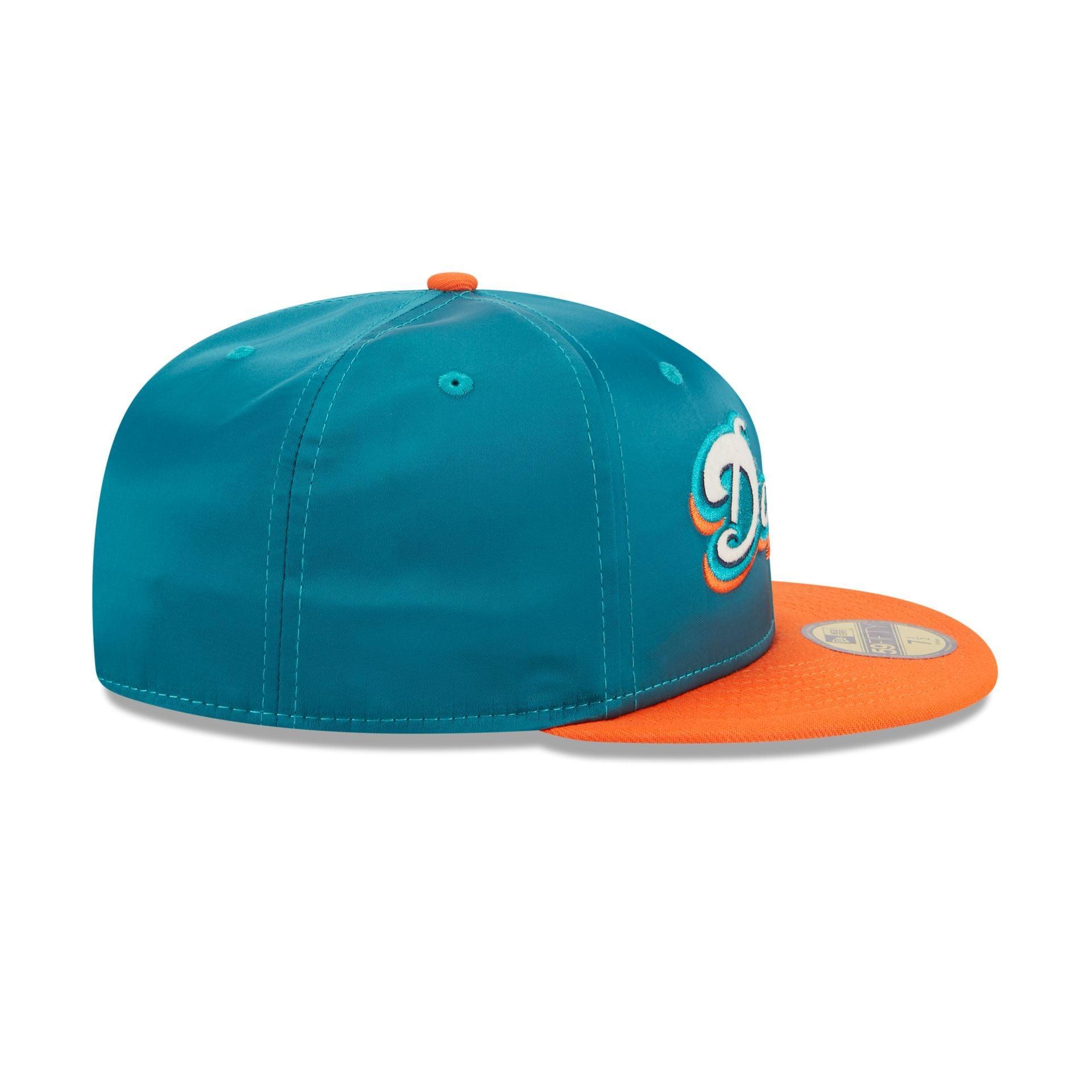 Miami Dolphins Satin 59FIFTY Fitted Hat Male Product Image