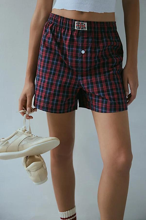 Jaded London Tartan Boxer Short Womens at Urban Outfitters Product Image