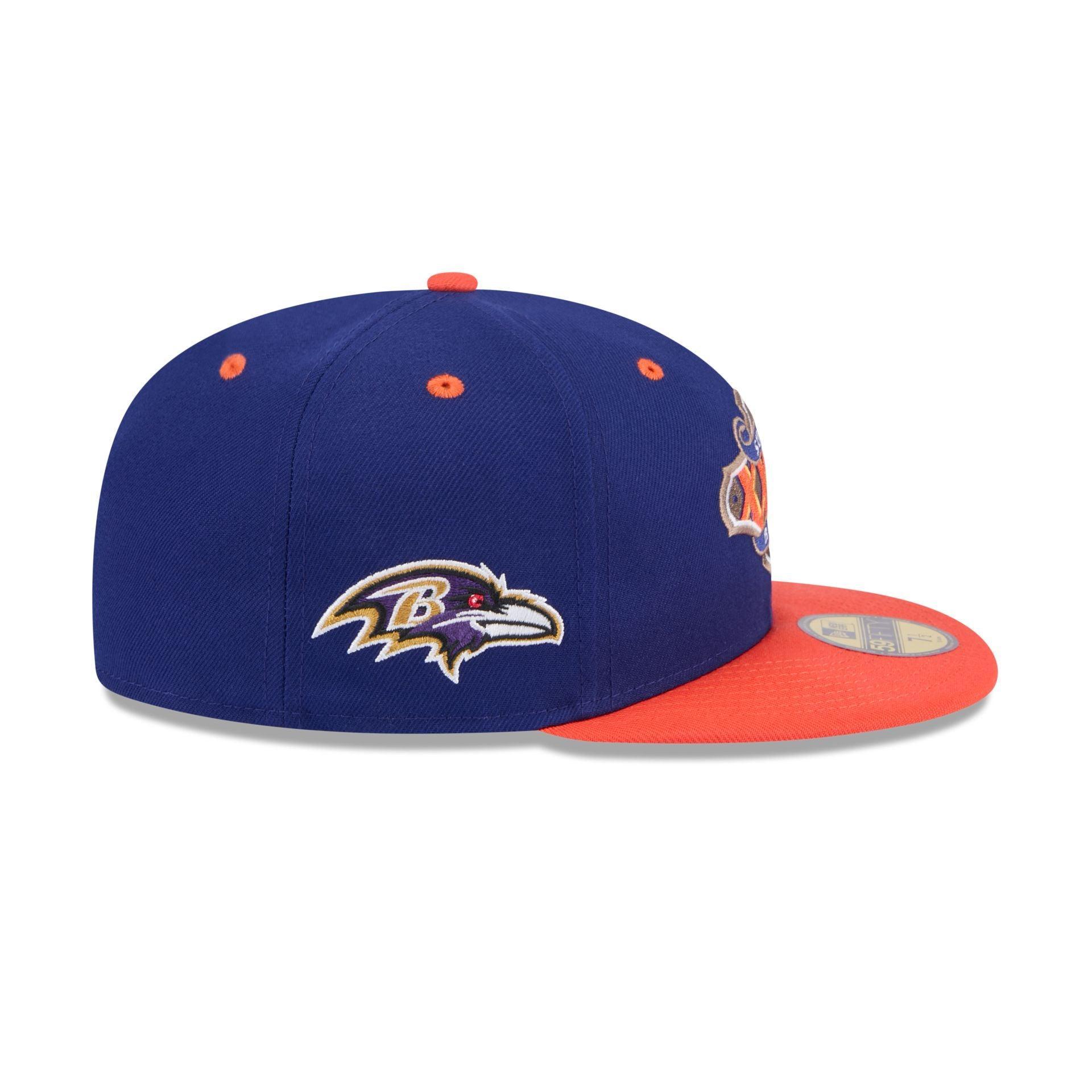 Baltimore Ravens Super Bowl Side Patch 59FIFTY Fitted Hat Male Product Image