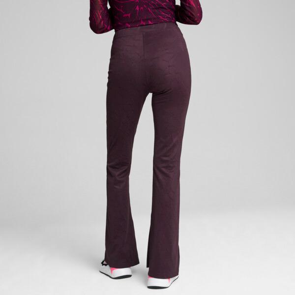 PUMA DARE TO Women's Textured Leggings in Midnight Plum/Aop Product Image