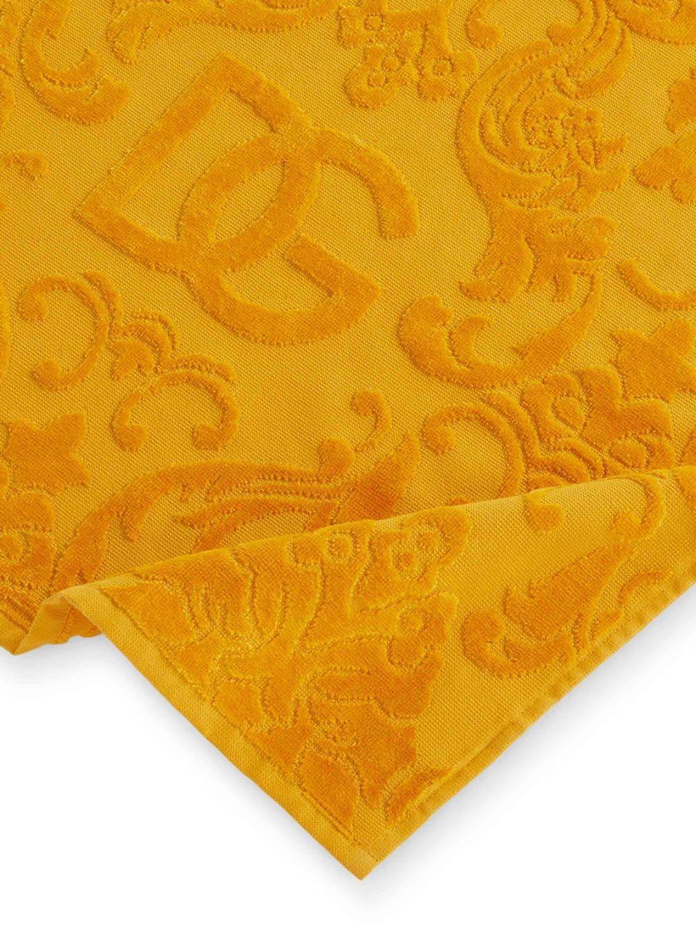 DOLCE & GABBANA Barocco Logo-jacquard Towel (set Of 5) In Orange Product Image