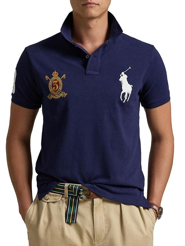 Mens Logo Cotton Polo Shirt Product Image