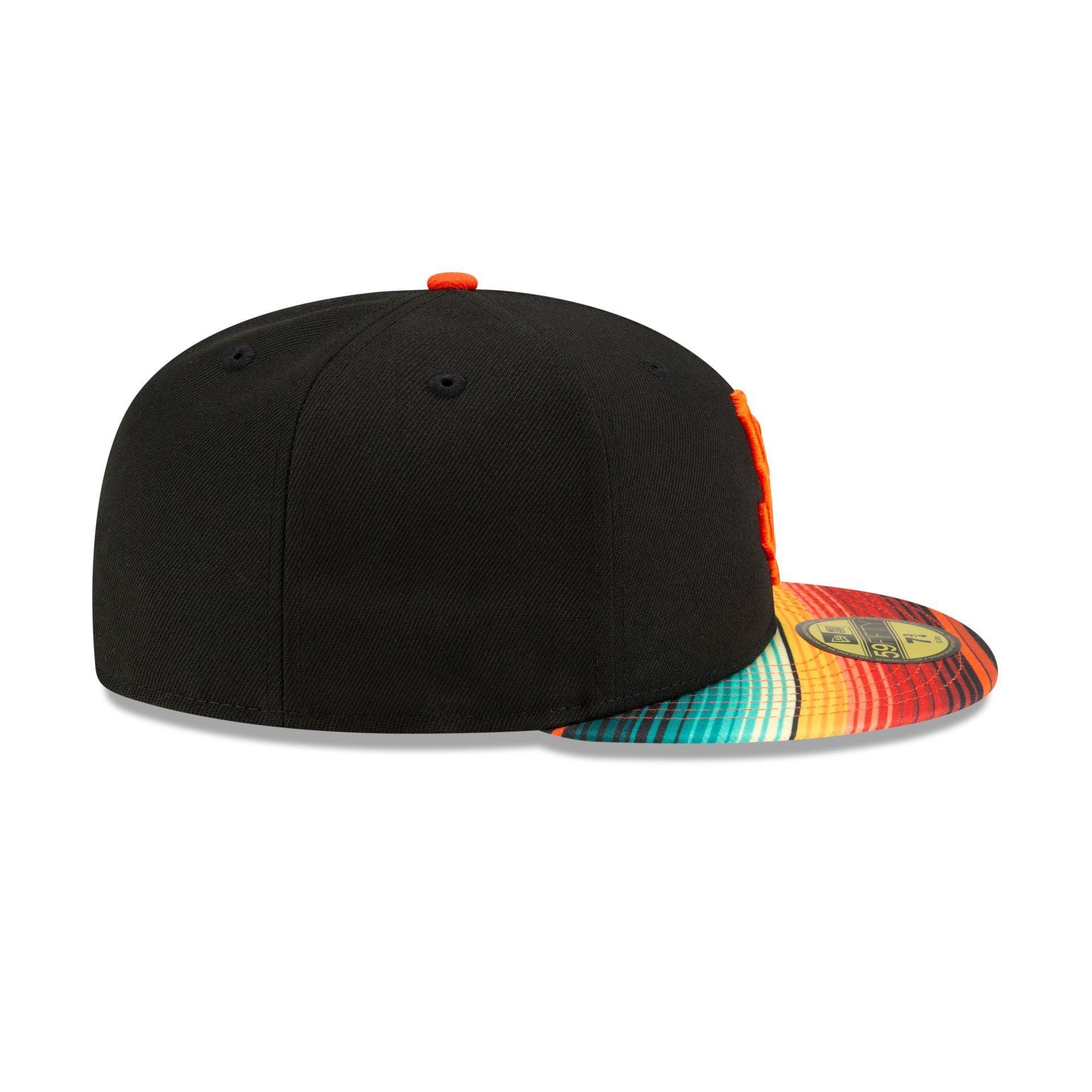 San Francisco Giants Turn Back the Clock Pattern Visor 59FIFTY Fitted Hat Male Product Image