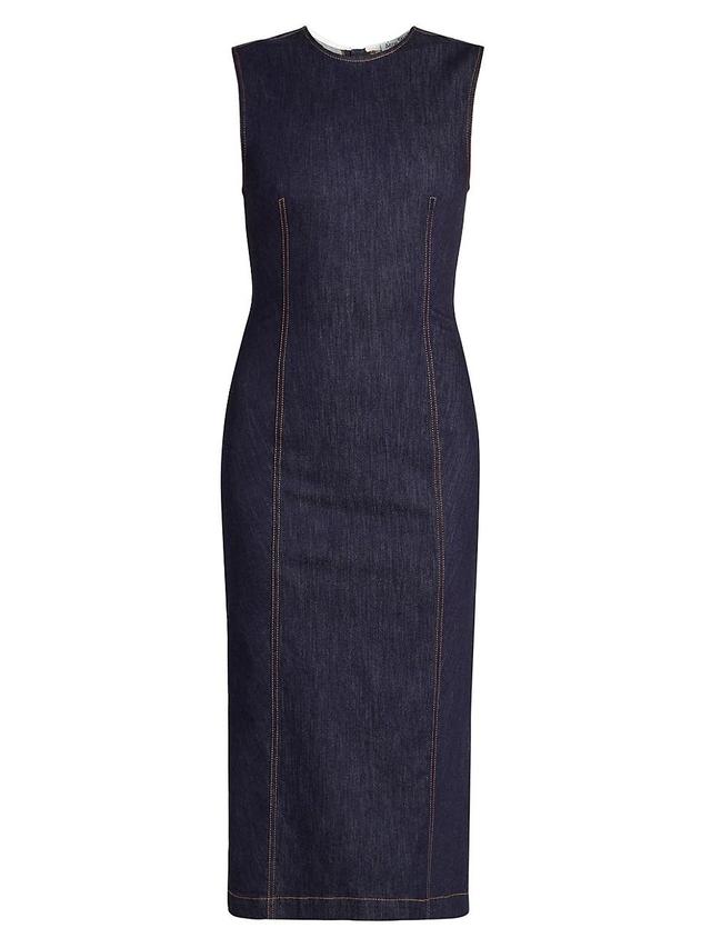 Womens Denka Denim Sheath Dress Product Image