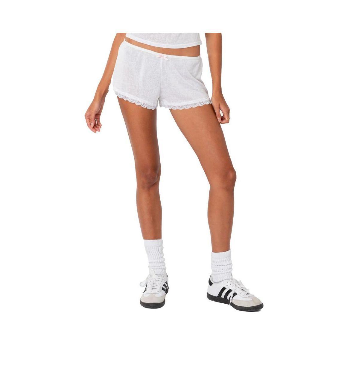 EDIKTED Carla Low Rise Micro Shorts Product Image