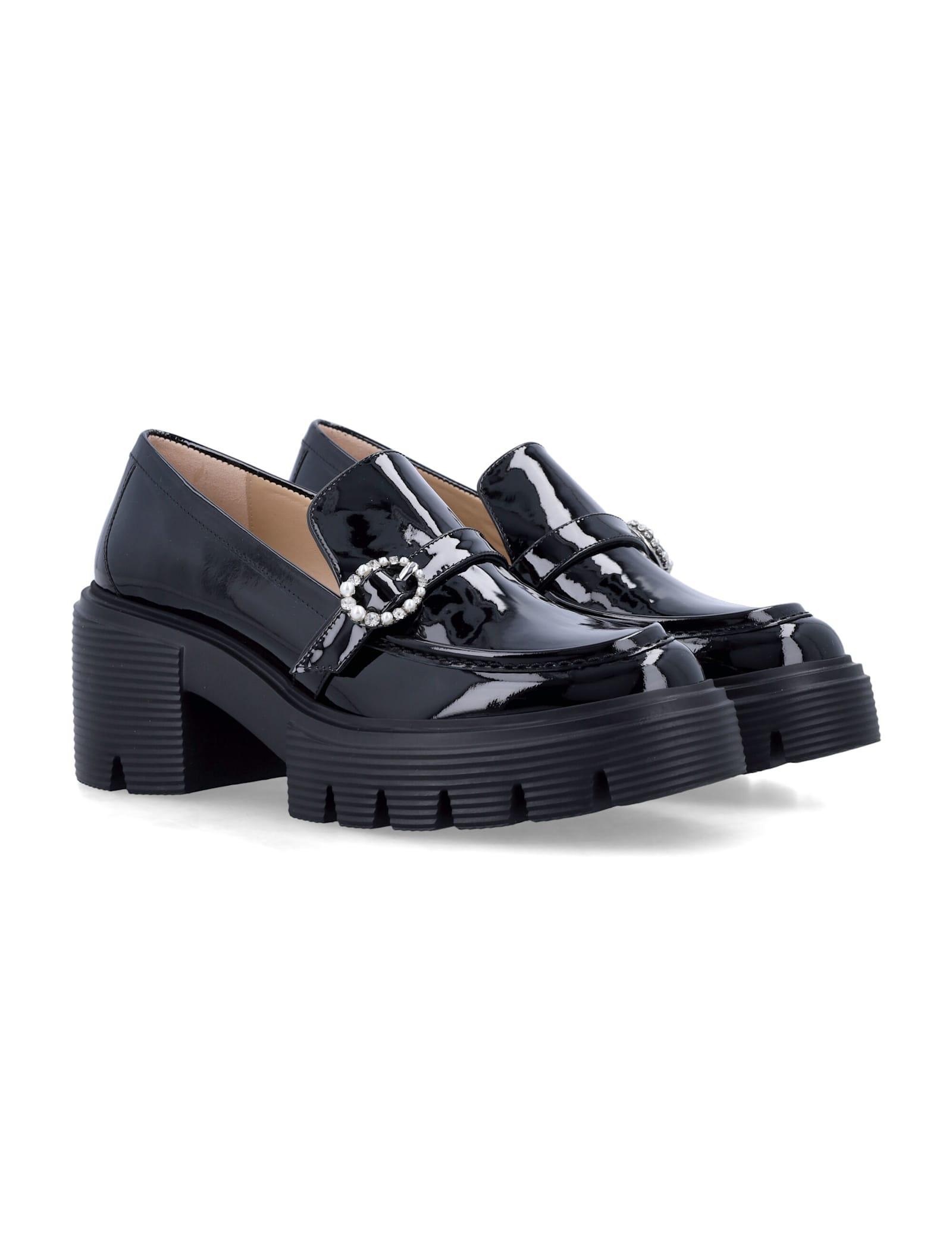 STUART WEITZMAN 60mm Leather Loafers In Black Product Image