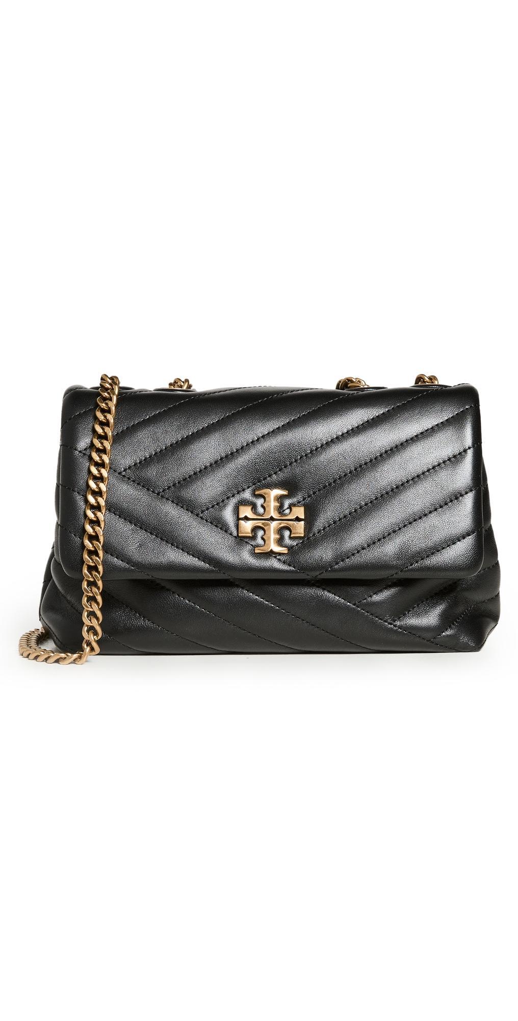 Tory Burch Kira Chevron Powder Coated Small Convertible Shoulder Bag Handbags Product Image